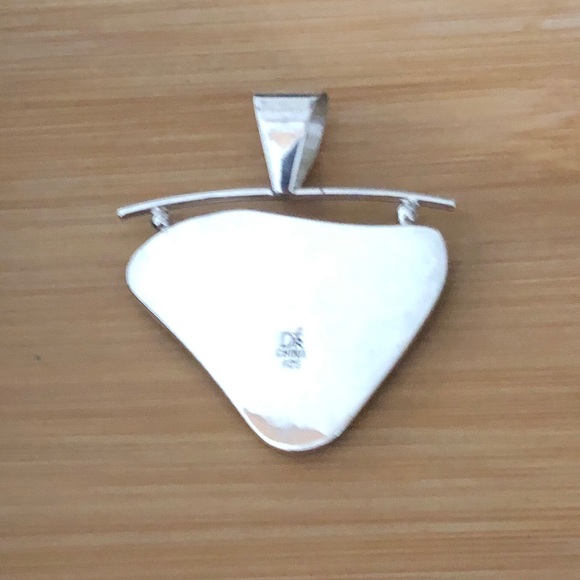 $94 Estate Jay King Drop Pendant  Sterling Silver  Marked DRT 925 China - Picture 8 of 8